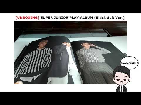 Unboxing Super Junior 8th Album Play Black Suit Ver Heechul Pc Youtube