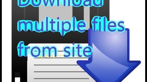 download multiple files fast from a site/url no programming needed