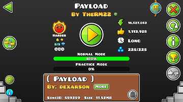 [Geometry Dash] Payload (Harder ☆6) by TheRM22 [3 Coins] [Bonus Gauntlet]