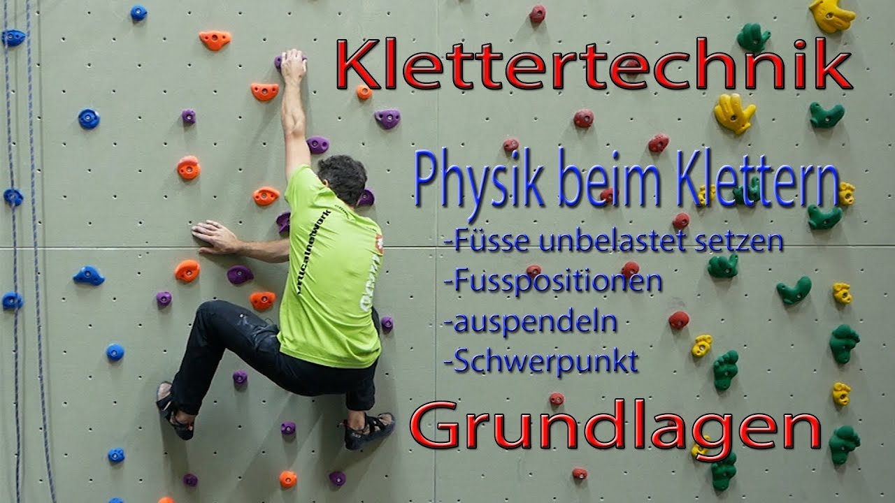 Klettertechnik Grundlagen - Physik beim Klettern #Klettern lernen mit System