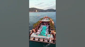 Yona Beach The First Floating Beach Club In The World Thailand Phuket Boatparty Viral 