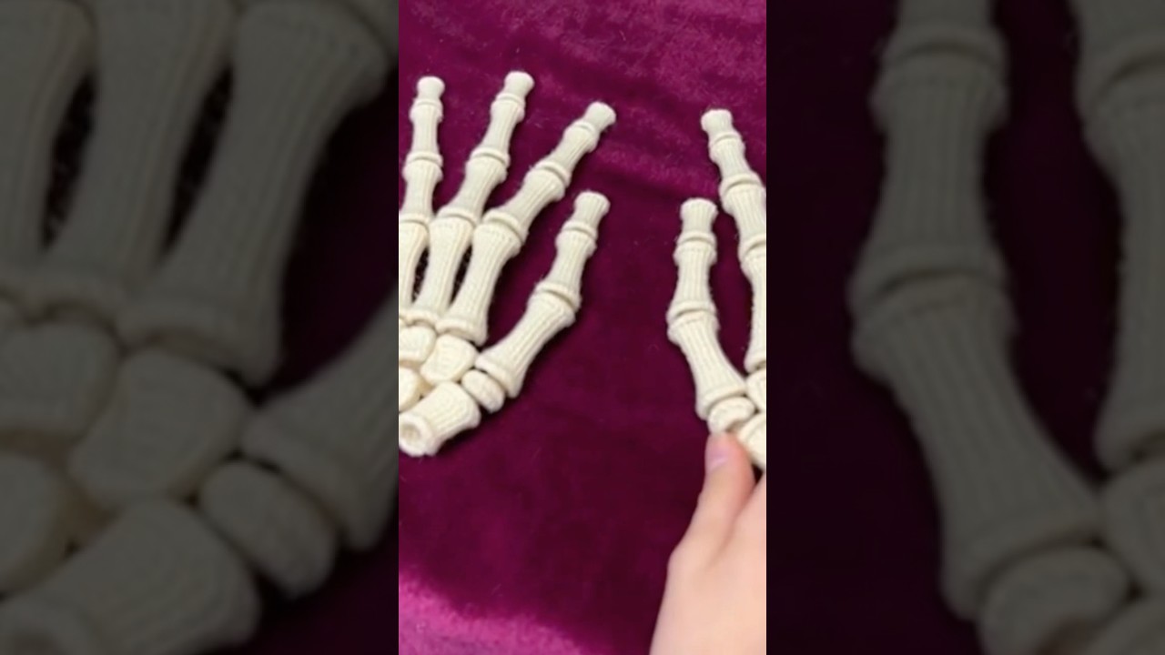 Turning Yarn Into a Human Skeleton. 