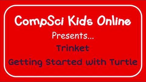 Python Coding in Trinket - Introduction