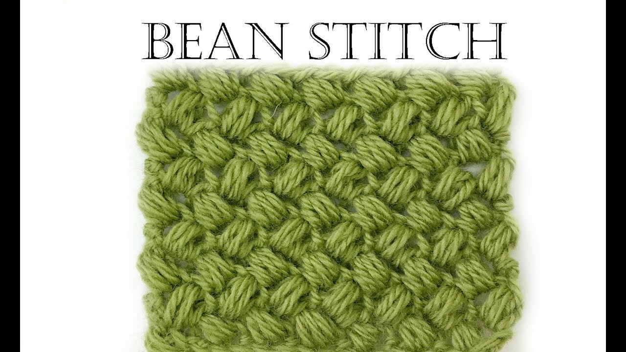 How to crochet the bean stitch - EASY tutorial