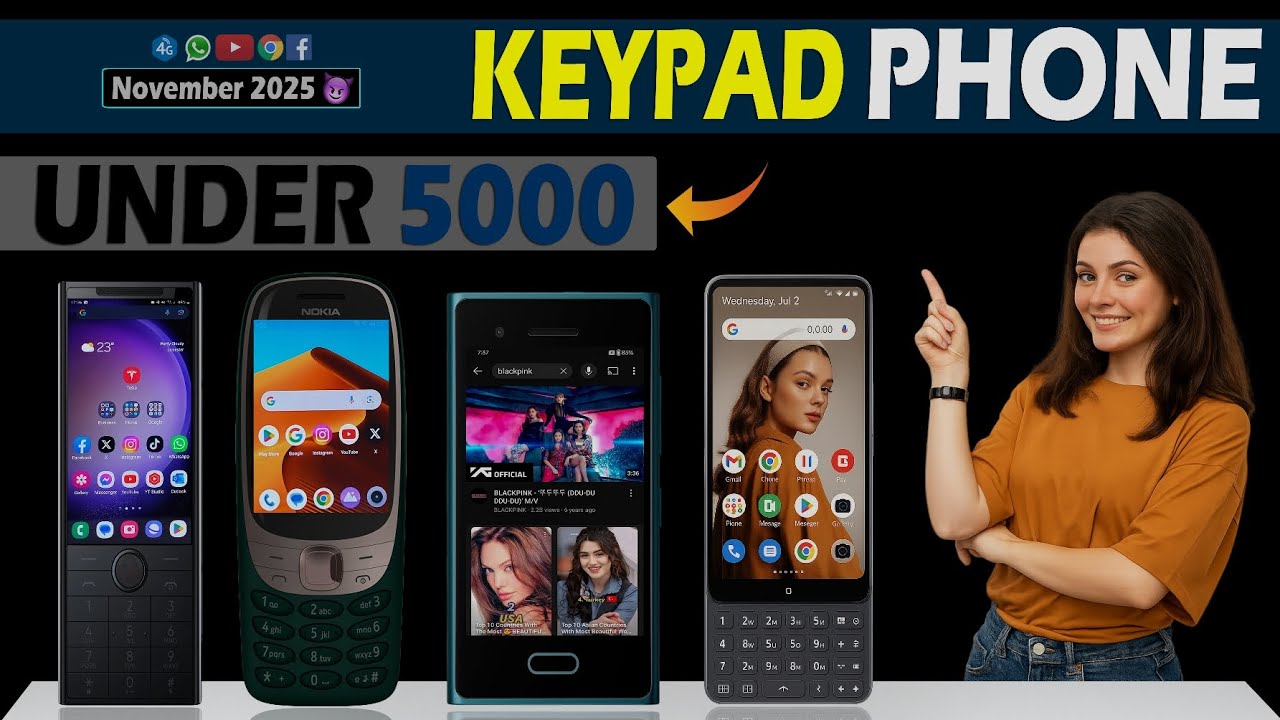 Top 5 Best Keypad Phone Under 5000⚡⚡November 2025📱☠️👹