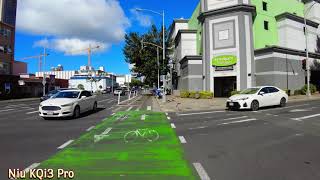 Niu KQi3 Pro - Electric Kick Scooter Ride raw footage