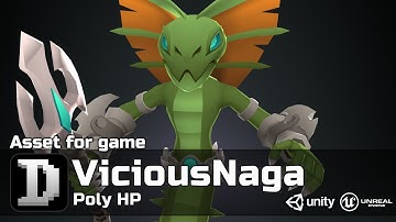 Poly HP - ViciousNaga | 3D | For UE/Unity | Game Ready
