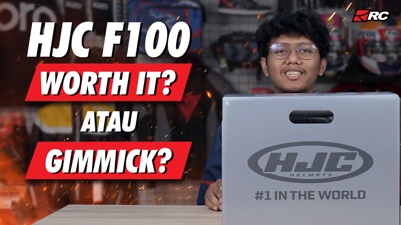 UNBOXING HJC F100 🔥 HELM CANGGIH INI REAL ATAU CUMA GIMMICK ‼️