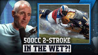 What was it like to race a 500cc 2Stroke MotoGP bike in the WET?!  5x champ Mick Doohan explains..