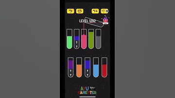 Water Sort puzzle level 1292 | AYU Gamester #shorts