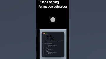 Pulse Loading Animation using Html and css only #shorts #webtutorials #csseffect