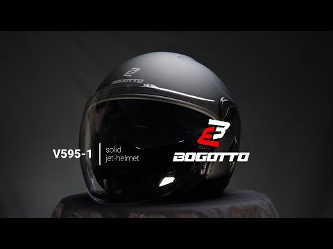 Bogotto V595 Jet Helmet - YouTube