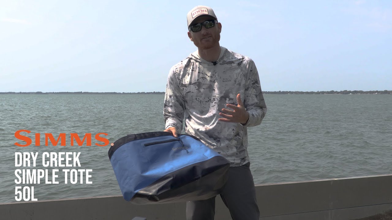 Simms Dry Creek Simple Tote 50L - Fishing Bag Review - YouTube