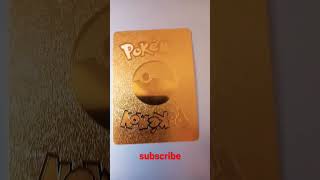 Golden pokemon card || Ash pikachu ||