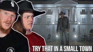 COUPLE React to Jason Aldean  Try That In A Small Town | OFFICE BLOKE DAVE
