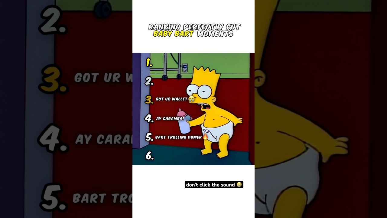 Ranking Baby Bart Moments 😭