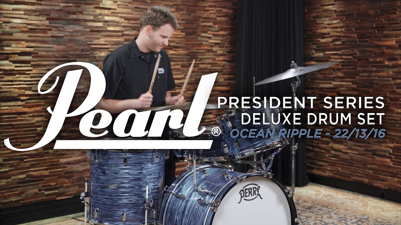 Pearl President Series Deluxe Drum Set 22/13/16 - Ocean Ripple (PSD923XP-C767)