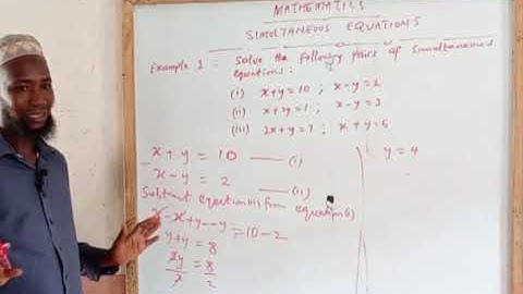 Simultaneous Equation