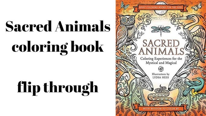 Download Sacred Animals Coloring Book Flip Through Youtube