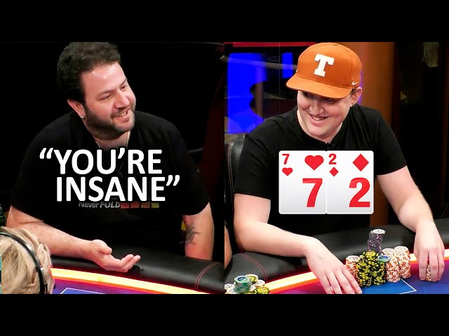 He's Got The Worst Hand In Poker But Refuses To Fold - YouTube