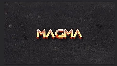 HOW TO CREATE MAGMA TEXT// FIRE TEXT WITH PHOTO SHOP