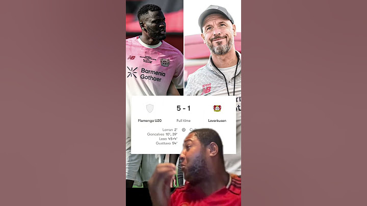 ERIK TEN HAG FIRST MATCH FLAMENGO 5-1 BAYERN LEVERKUSEN #bayernleverkusen #tenhag #flamengo