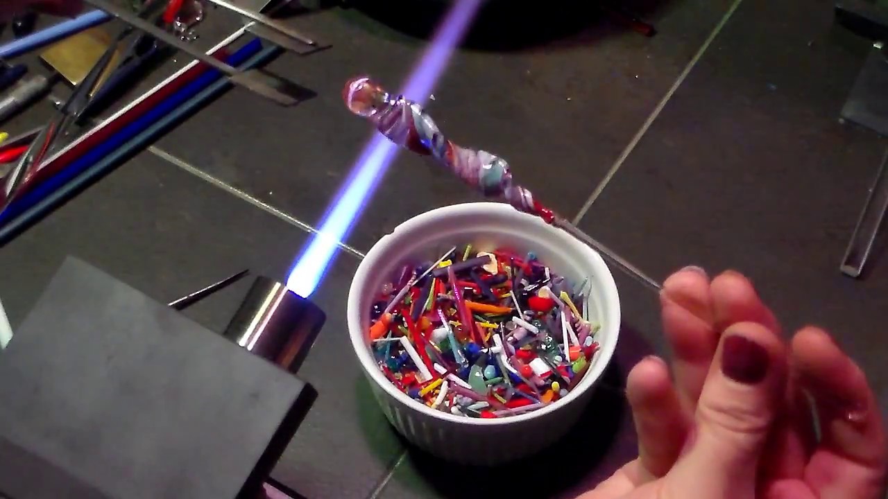 Lampwork Scrap Glass Pendants by Jeannie Cox YouTube