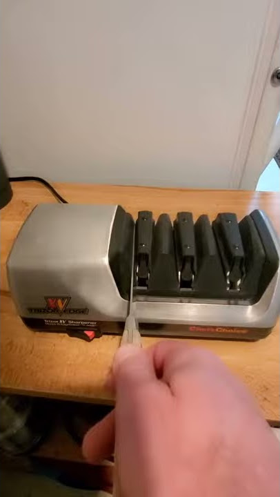 How to use Trizor XV Knife Sharpener by Chefs Choice 