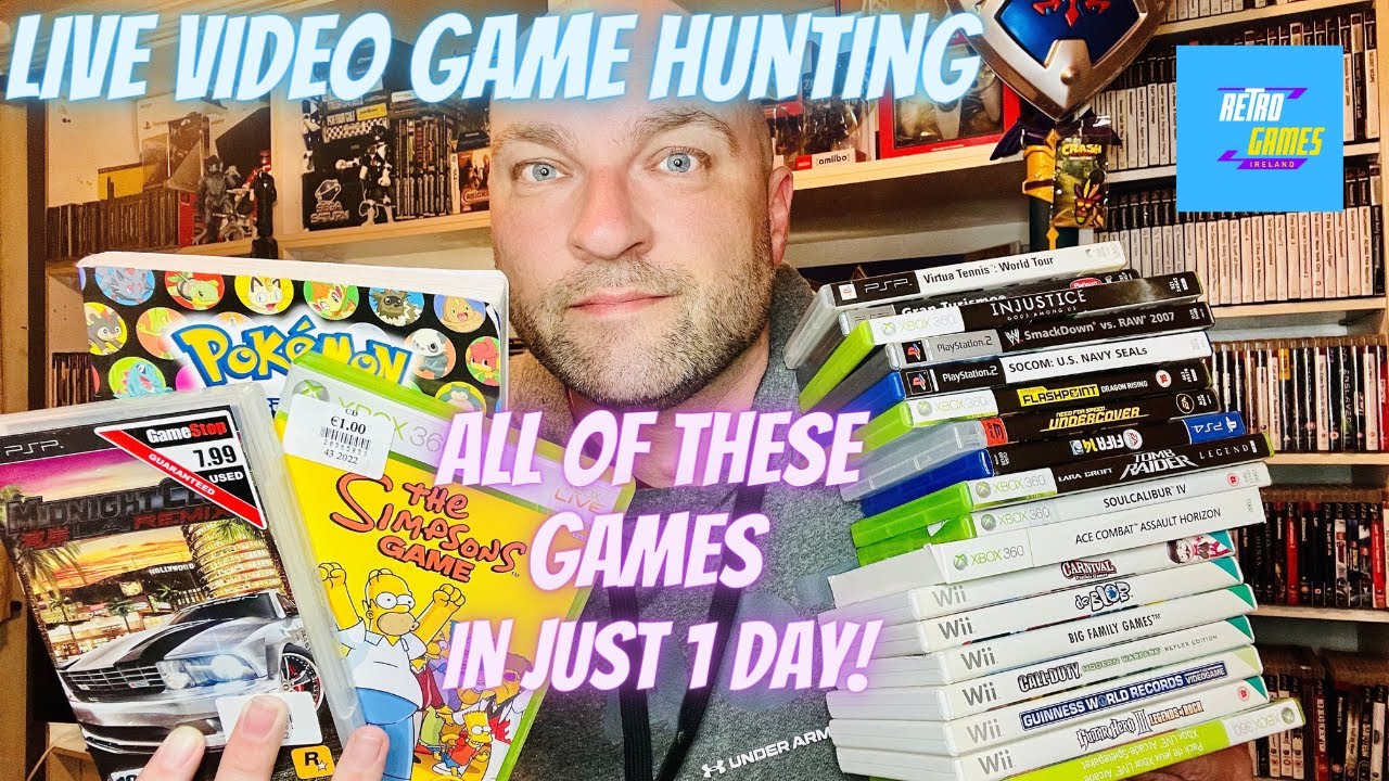 6 Charity Shops | One Day | A Pile of Games! | Live Video Game Hunting Ep.26