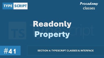 #41 Readonly-eigenschap | TypeScript-klassen en -interface | Een complete TypeScript-cursus