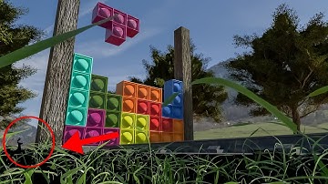 TETRIS POPIT FIDGET ON THE RAILWAY | SOFTBODY TETRIS | SATISFYING & RELAXING