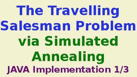 Simulated Annealing 5/7: JAVA Implementation 1/3