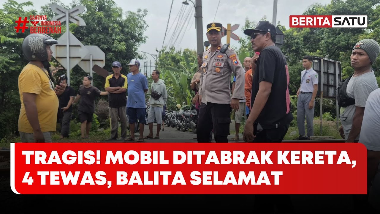 Mobil Tertabrak Kereta Api, 4 Orang Tewas dan 1 Balita Selamat #Beritasatu