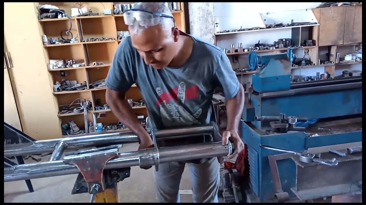 montagem de bengalas do triciclo básico