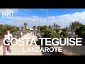[4K] Full walking tour of Costa Teguise, Lanzarote, Canary Islands 2020. Town & promenade.