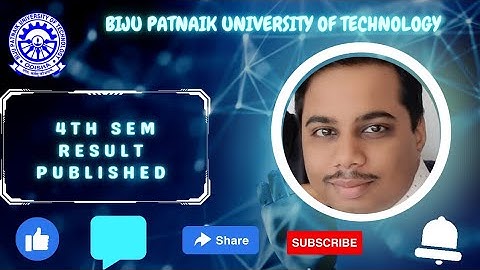 4TH SEM RESULT PUBLISHED #bput #btech