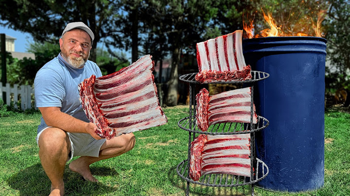 Set On Fire A Barrel with GIANT Beef Ribs Inside! The Most Wild Way to Cook