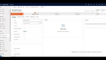 Dynamics 365 Sales | Create & Edit Opportunities