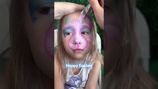 Easter Bunny Face Paint, Happy Easter #Reversed #Easter #Shorts #Facepaint #Facepainter #Easterbunny