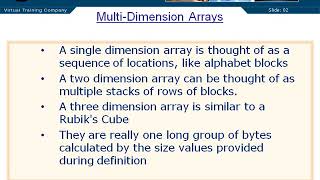 06 09 Multi dimensional Arrays