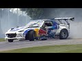 Mad Mike's flame-spitting 1,200hp rotary MX-5 screams at Goodwood