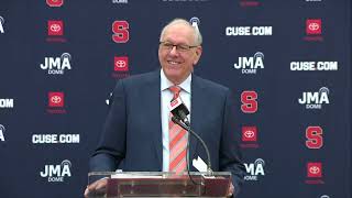 Jim Boeheim gives emotional farewell news conference at Syracuse | ESPN College Basketball