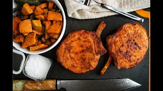 Pork Chops & Sage Brown Butter Sweet Potatoes