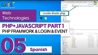 05_PHP+JavaScript Part1 – PHP Framwork & Login & Event(Spanish)