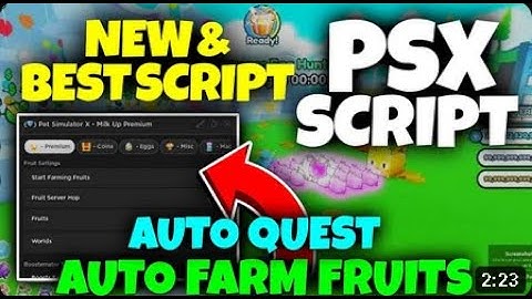 [📜QUESTS] Pet Simulator X! 🐾 Script Hack | AUTO QUEST | AUTO FARM FRUITS! *PASTEBIN 2023*