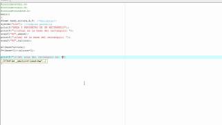 Programas en C - Area y perimetro de un rectangulo