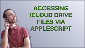 Apple: Accessing iCloud Drive files via AppleScript