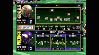 John Madden 2000 - Road to the Super Bowl - Week 7 49ers vs Vikings