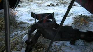 Tractor broken down at -20c .