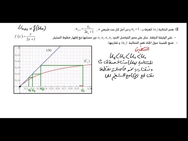 دير لباز في المتتاليات العددية لباك 2022 رقم 5
